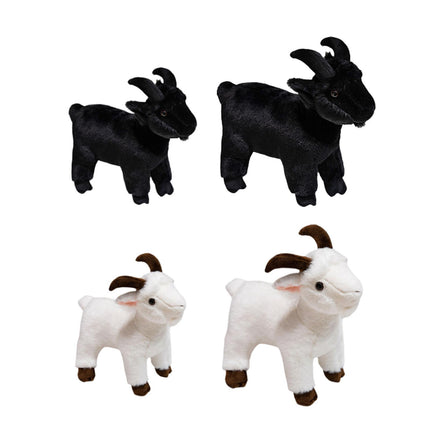 Crofta Animal Plush Toy Animal Toy Realistic Sheep Plush Toy for Holidays Home Couch black and S