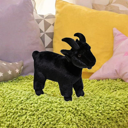 Crofta Animal Plush Toy Animal Toy Realistic Sheep Plush Toy for Holidays Home Couch black and M