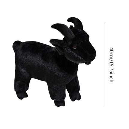 Crofta Animal Plush Toy Animal Toy Realistic Sheep Plush Toy for Holidays Home Couch black and M