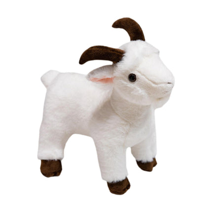 Crofta Animal Plush Toy Animal Toy Realistic Sheep Plush Toy for Holidays Home Couch white and S