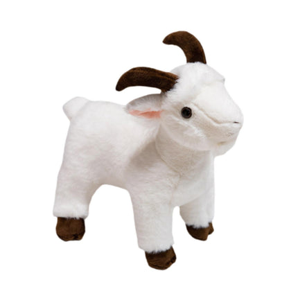 Crofta Animal Plush Toy Animal Toy Realistic Sheep Plush Toy for Holidays Home Couch white and M