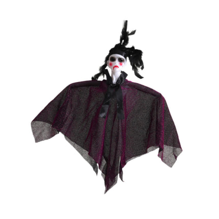 Crofta Halloween Hanging Ghost Decor for Backyard Party Supplies Outdoor and Indoor Black