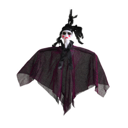 Crofta Halloween Hanging Ghost Decor for Backyard Party Supplies Outdoor and Indoor Black