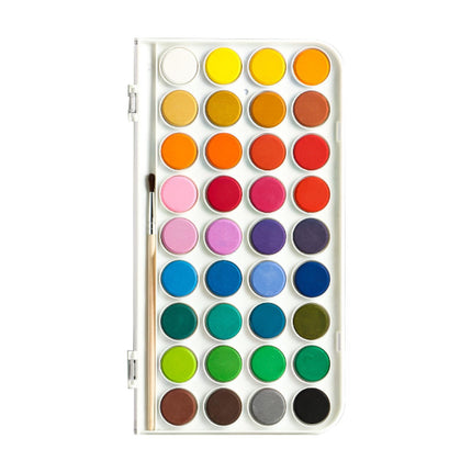 Crofta Watercolor Paint Set for Watercolor Painting Portable Travel Watercolor Set 36 Colors