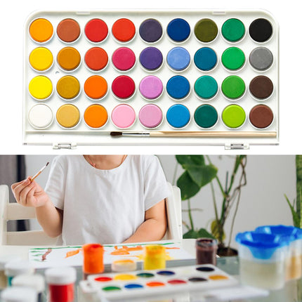 Crofta Watercolor Paint Set for Watercolor Painting Portable Travel Watercolor Set 36 Colors