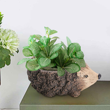 Crofta Animal Planter Pot Bonsai Pot Table Flowerpot for Office Farmhouse Bookshelf Hedgehog