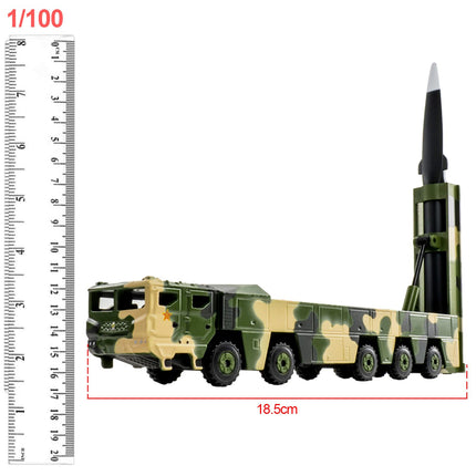 1/100 Dongfeng Diecast Missile Vehicles Army Model Table Decor  105 DF-17