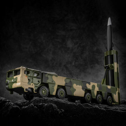 1/100 Dongfeng Diecast Missile Vehicles Army Model Table Decor  105 DF-17