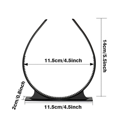Graduation Cap Headband Women Men Hairband for Photo Props Ceremony Dress up 2 Pieces
