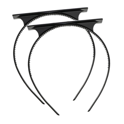 Graduation Cap Headband Women Men Hairband for Photo Props Ceremony Dress up 2 Pieces