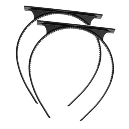 Graduation Cap Headband Women Men Hairband for Photo Props Ceremony Dress up 2 Pieces