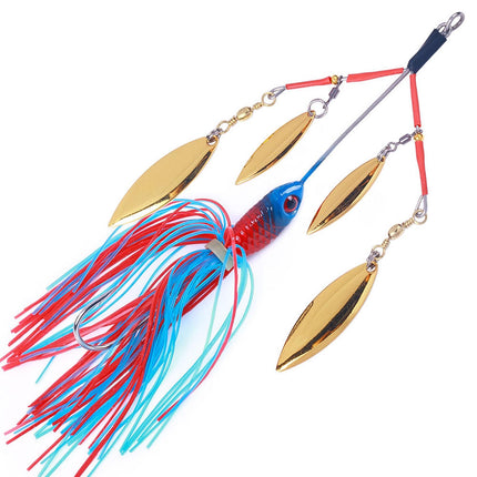 5Pcs Fishing Lures Spinnerbait Metal Fishing Tackle for Crappie Bass Walleye