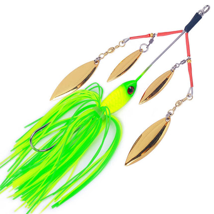 5Pcs Fishing Lures Spinnerbait Metal Fishing Tackle for Crappie Bass Walleye