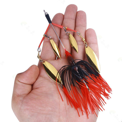 5Pcs Fishing Lures Spinnerbait Metal Fishing Tackle for Crappie Bass Walleye