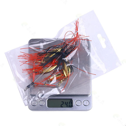 5Pcs Fishing Lures Spinnerbait Metal Fishing Tackle for Crappie Bass Walleye
