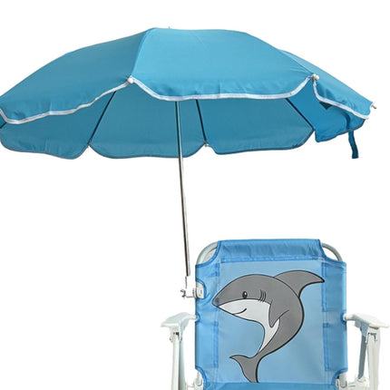 Kids Camping Chair with Umbrella Beach Chair for Travel Camping Picnic blue