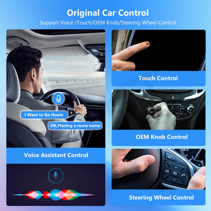 Wireless Carplay Adapter Easy Use Converts Wired to Wireless Car Play Dongle