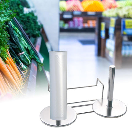 Crofta Supermarket Roll Bag Hanging Rack Rack Produce Bag Dispenser for Stores
