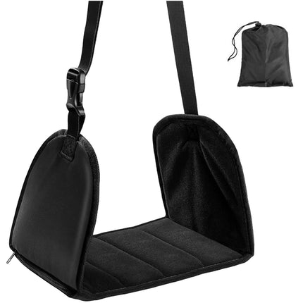 Crofta Foot Heel Hammock Travel Portable Airplane Footrest for Train Office without Eye Mask