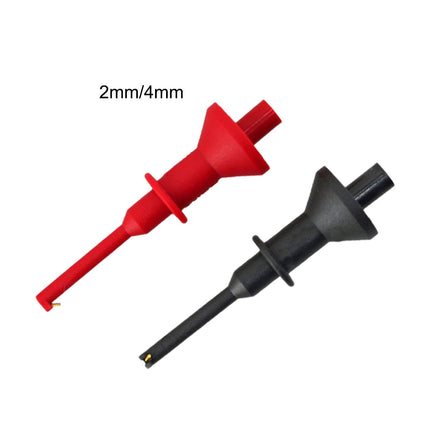2Pcs IC Grabber Insulated Lightweight Flexible Practical Test Hook Clip 2mm