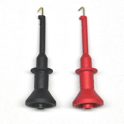 2Pcs IC Grabber Insulated Lightweight Flexible Practical Test Hook Clip 2mm