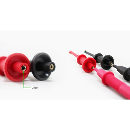 2Pcs IC Grabber Insulated Lightweight Flexible Practical Test Hook Clip 2mm