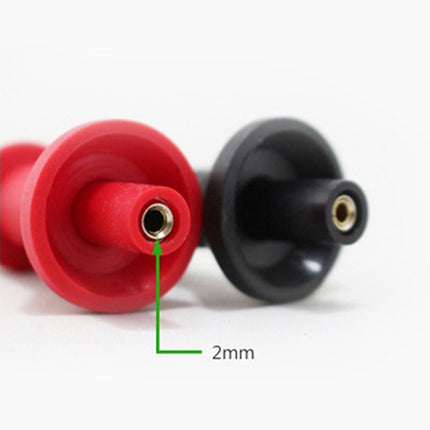 2Pcs IC Grabber Insulated Lightweight Flexible Practical Test Hook Clip 4mm