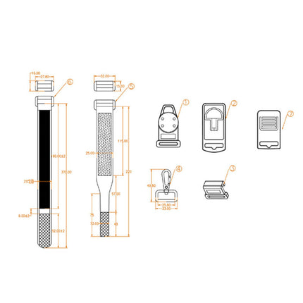 7x Multimeter Suspension Kit Premium Multimeter Hanging Kit for Tool Testers