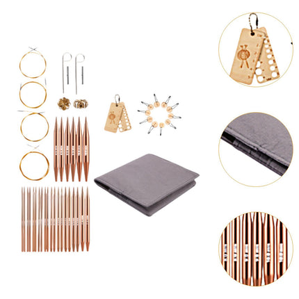 Crofta Circular Knitting Set Sweaters Woven Tools Weaving Circular Knitting Needle