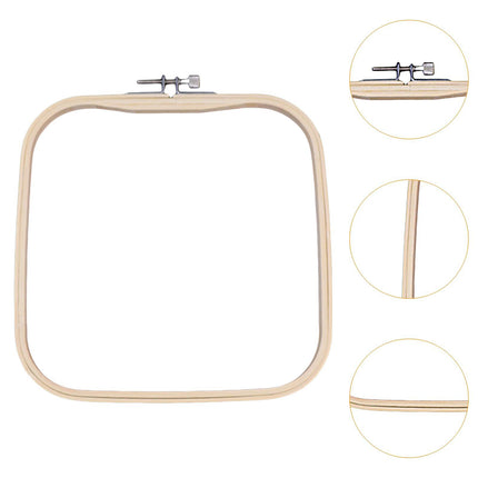 Crofta 2Pcs Embroidered Stretch Tool Hoop Ring Sewing Tools Decor Cross Stitch Hoop 20cmx20cm