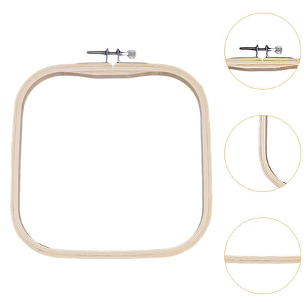 Crofta 2Pcs Embroidered Stretch Tool Hoop Ring Sewing Tools Decor Cross Stitch Hoop 16cmx16cm