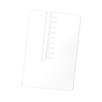 Crofta Leather Punching Ruler Thickened Positioning Ruler for Stitching Attachments