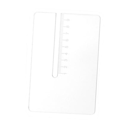 Crofta Leather Punching Ruler Thickened Positioning Ruler for Stitching Attachments