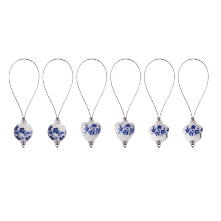 Crofta Knitting Stitch Markers Handmade Practical Clip for Crochet Weaving Supplies 6pcs Style B