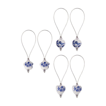 Crofta Knitting Stitch Markers Handmade Practical Clip for Crochet Weaving Supplies 6pcs Style B