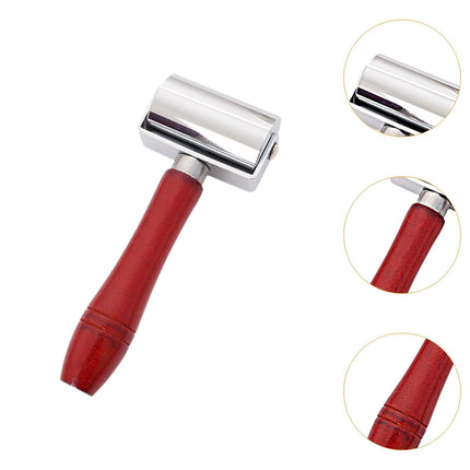 Crofta Leathers Press Edge Roller Wooden Handle Ergonomic Leather Tool for Handmade 6cm Roller