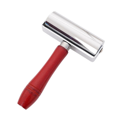 Crofta Leathers Press Edge Roller Wooden Handle Ergonomic Leather Tool for Handmade 10cm Roller