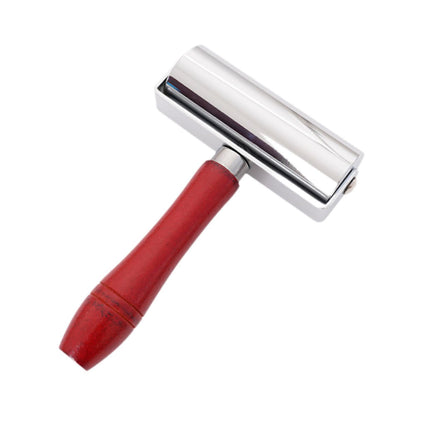 Crofta Leathers Press Edge Roller Wooden Handle Ergonomic Leather Tool for Handmade 10cm Roller