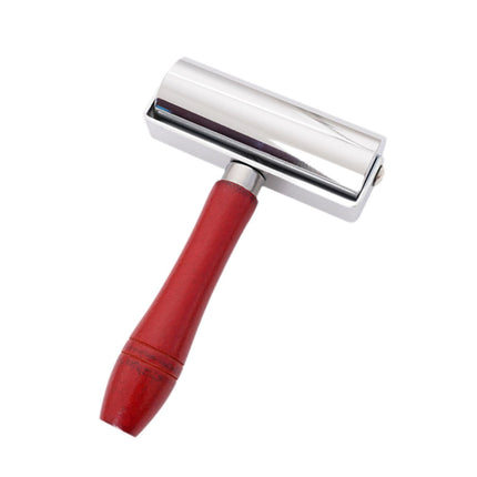 Crofta Leathers Press Edge Roller Wooden Handle Ergonomic Leather Tool for Handmade 10cm Roller