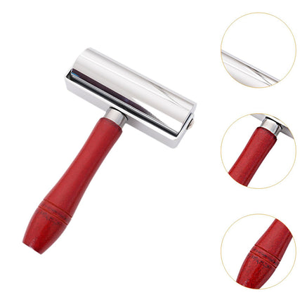 Crofta Leathers Press Edge Roller Wooden Handle Ergonomic Leather Tool for Handmade 10cm Roller