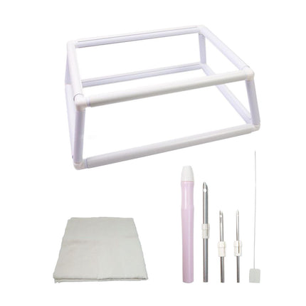Crofta Quilt Frame Needlepoint Tool DIY Tool Arts Crafts Projects Cross Stitch Rack 30x40cm