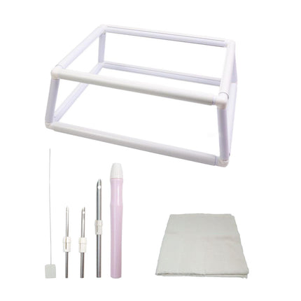 Crofta Quilt Frame Needlepoint Tool DIY Tool Arts Crafts Projects Cross Stitch Rack 30x40cm