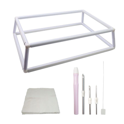 Crofta Quilt Frame Needlepoint Tool DIY Tool Arts Crafts Projects Cross Stitch Rack 40x60cm