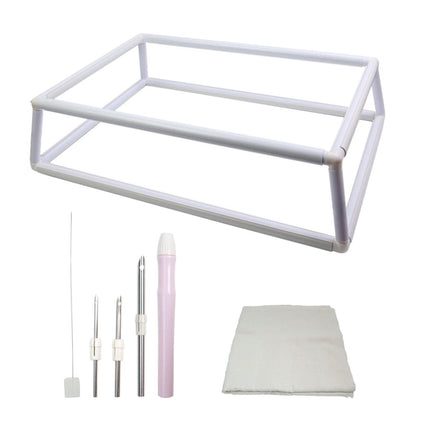 Crofta Quilt Frame Needlepoint Tool DIY Tool Arts Crafts Projects Cross Stitch Rack 40x60cm