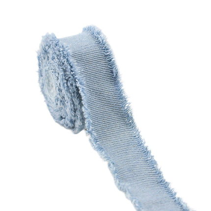 Crofta Denim Ribbon Projects DIY Lightweight Sewing Ribbon for Bedding Clothes Bags Light Blue