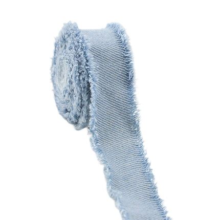 Crofta Denim Ribbon Projects DIY Lightweight Sewing Ribbon for Bedding Clothes Bags Light Blue