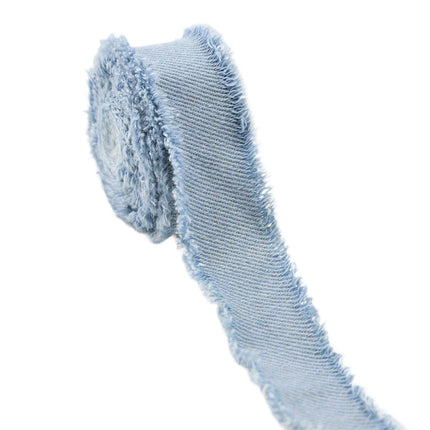 Crofta Denim Ribbon Projects DIY Lightweight Sewing Ribbon for Bedding Clothes Bags Light Blue