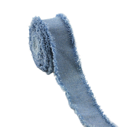 Crofta Denim Ribbon Projects DIY Lightweight Sewing Ribbon for Bedding Clothes Bags Blue