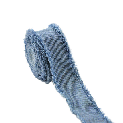 Crofta Denim Ribbon Projects DIY Lightweight Sewing Ribbon for Bedding Clothes Bags Blue