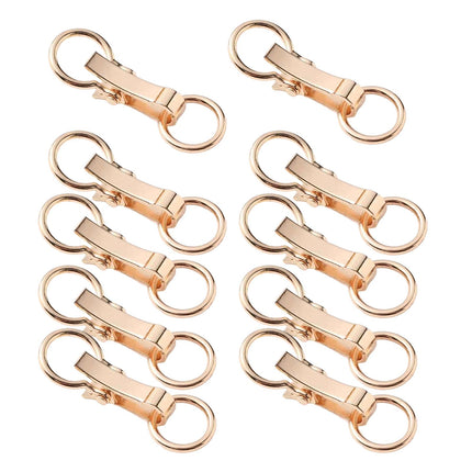 Crofta 10Pcs Metal Buckle Alloy Snap Hook Clasp for Jacket Sewing Projects Clothing gold
